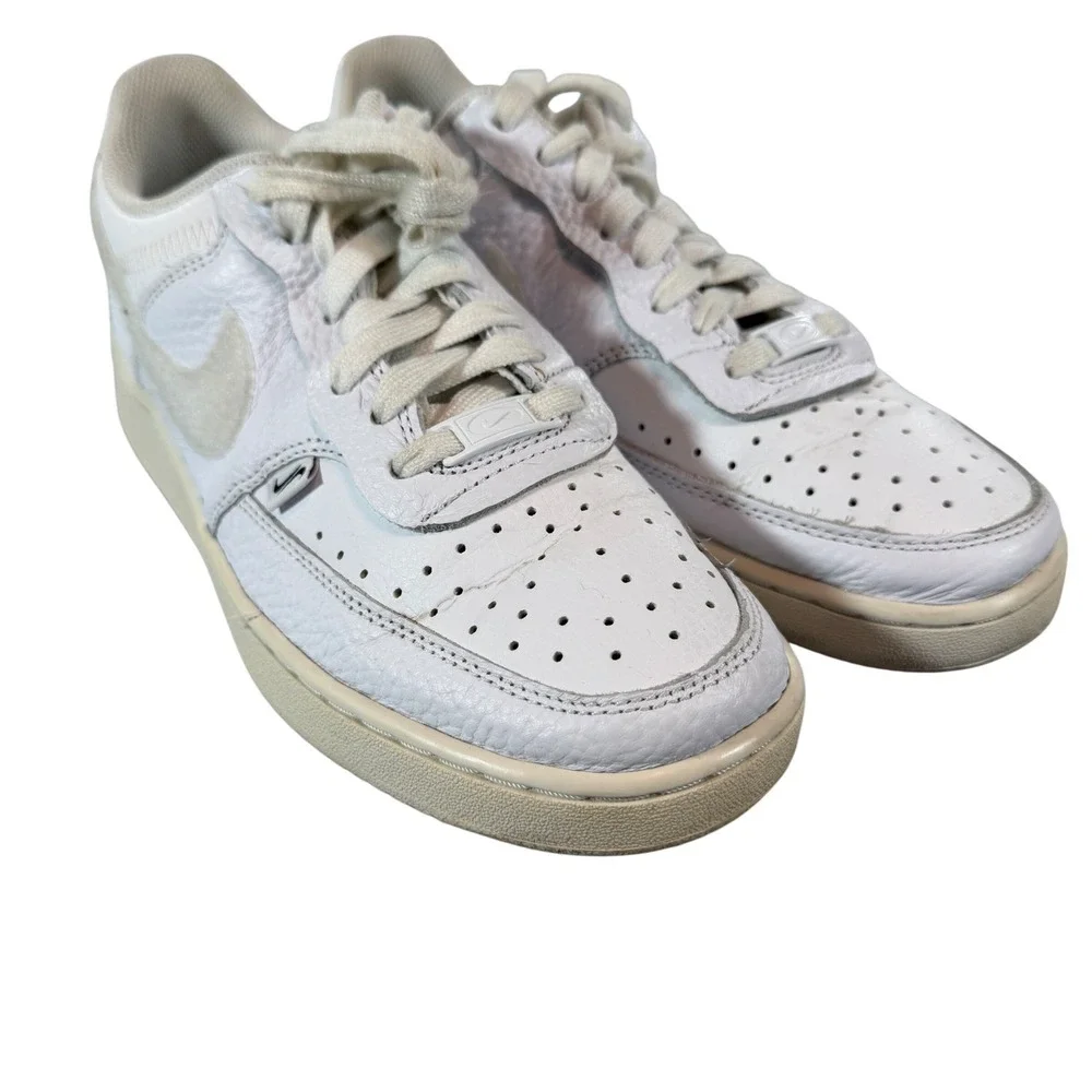 Nike Court Vision Low Better Bow White‎ Sail Sneakers Womens 8.5